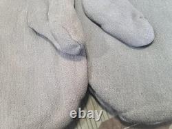 WWII German Early Wool Mittens for Reversible Parka Set Winter Army Wehrmacht