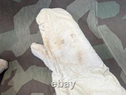 WWII German Early Wool Mittens for Reversible Parka Set Winter Army Wehrmacht