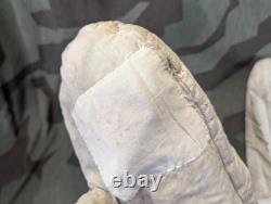 WWII German Early Wool Mittens for Reversible Parka Set Winter Army Wehrmacht