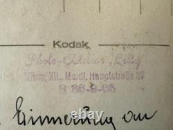 WWII German HEER (ARMY) Panzer Troope Uniform Portrait Photo Kodak Studio Vienna