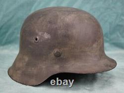 WWII German Heer m42 combat helmet soldier Wehrmacht stahlhelm Army Vet estate