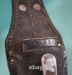 WWII German K98 Bayonet Army leather frog MATCHING US WW2 knife dagger Wehrmacht