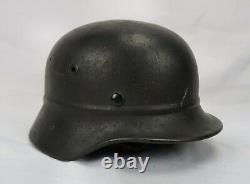 WWII German Luftschutz beaded m40 helmet soldier camouflage civilian steel army