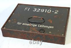 WWII German Luftwaffe Radio Cable Box Fl 32910-2 Army Group North Courland Attic