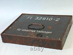 WWII German Luftwaffe Radio Cable Box Fl 32910-2 Army Group North Courland Attic