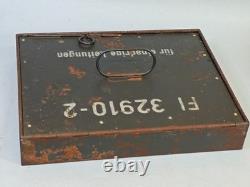 WWII German Luftwaffe Radio Cable Box Fl 32910-2 Army Group North Courland Attic