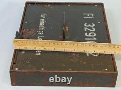 WWII German Luftwaffe Radio Cable Box Fl 32910-2 Army Group North Courland Attic