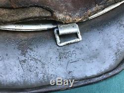 WWII German M35 Helmet Heer Army NS66 Lot 5092 with Original Liner and Paint