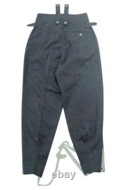 WWII German M43 Luftwaffe blue grey wool trousers keilhosen XL/38