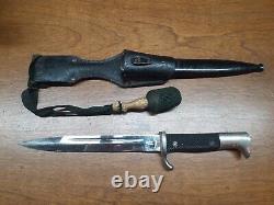 WWII German Parade / Officers Pack & Sohne Bayonet With Army Portapee And Frog