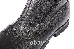 WWII German Paratrooper Boots Custom Black Leather Fallschirmjäger Lace-Up