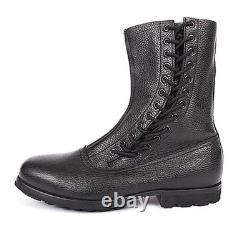 WWII German Paratrooper Boots Custom Black Leather Fallschirmjäger Lace-Up