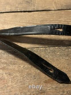 WWII German RZM Leather Canteen Harness Strap & Aluminum Cap M6 20/34 Dated 1934