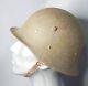 Wwii German Type 1 Bulgarian Army Steel Combat Helmet M36 M1936 Withrolled Edge