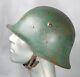 Wwii German Type 1 Bulgarian Army Steel Combat Helmet M36 M1936 Withrolled Edge