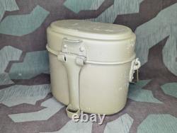 WWII German Unissued ESB42 Aluminum Mess Kit Matching Great Condition Army Heer