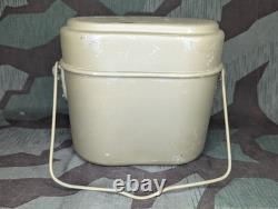 WWII German Unissued ESB42 Aluminum Mess Kit Matching Great Condition Army Heer WWII German Unissued ESB42 Aluminum Mess Kit Matching Great Condition Army Heer
