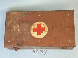 WWII German Verbandkasten Military First Aid Box Army Group North Courland Attic