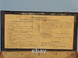 WWII German Verbandkasten Military First Aid Box Army Group North Courland Attic