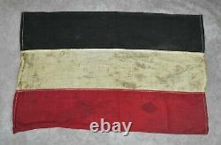 WWII German WW1 Imperial Tri Color parade flag banner veteran estate Weimar Army