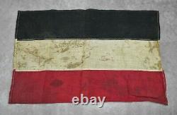 WWII German WW1 Imperial Tri Color parade flag banner veteran estate Weimar Army