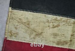 WWII German WW1 Imperial Tri Color parade flag banner veteran estate Weimar Army