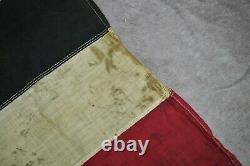 WWII German WW1 Imperial Tri Color parade flag banner veteran estate Weimar Army