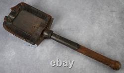 WWII German Wehrmacht Trench Field Shovel Leather Carrying Strap Equipment Army