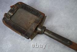 WWII German Wehrmacht Trench Field Shovel Leather Carrying Strap Equipment Army