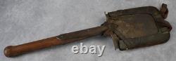 WWII German Wehrmacht Trench Field Shovel Leather Carrying Strap Equipment Army