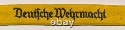 WWII German cuff title Deutsche Wehrmacht army Heer armband uniform patch badge