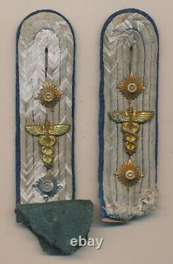 WWII German heer army shoulder board set medical officer veteran estate cut off