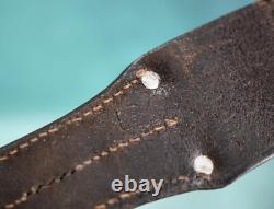 WWII German leather K98 LBA frog dress belt combat Luftwaffe estate Army bayonet