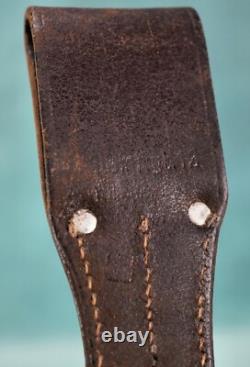 WWII German leather K98 LBA frog dress belt combat Luftwaffe estate Army bayonet