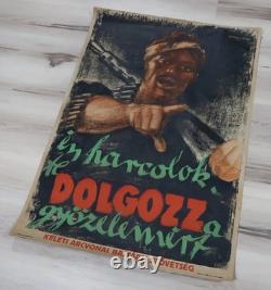WWII German propaganda poster Hungarian elite Army Heer recruiting US Vet estate