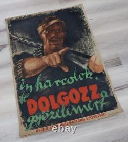 WWII German propaganda poster Hungarian elite Army Heer recruiting US Vet estate