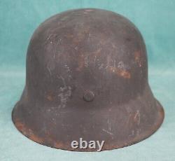 WWII German soldier uniform Helmet M42 US Army combat vet stahlhelm liner estate