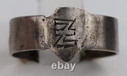 WWII Gott mit uns GERMAN Ring 800 Silver WW2 God with us GERMANY Division ARMY