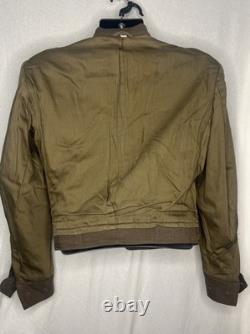 WWII Ike Jacket German Made Bullion 3rd Army and Bevo-weave 7th Army patches 36L