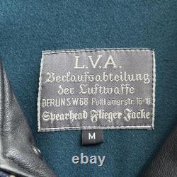 WWII Luftwaffe Leather Jacket Replica L. V. A. German Army