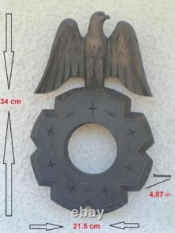 WWII Military German Army Eagle Carved Wood
