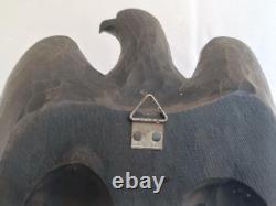 WWII Military German Army Eagle Carved Wood