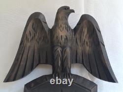 WWII Military German Army Eagle Carved Wood