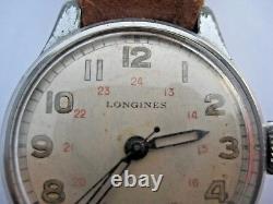 WWII Military Wristwatch German Army Longines Cal. 12L