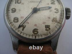 WWII Military Wristwatch German Army Longines Cal. 12L