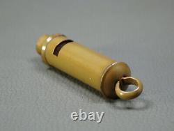 WWII Original German Army Wehrmacht Officer Metal Signal Whistle Combat Green