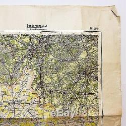 WWII Rare Army Captured German'Battle of the Scheldt' Antwerpen' Map WW2 Relic