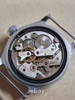 WWII Rare German Military (Helvetia) 17 jewel Watch'D I H' 1940s (RUNS GREAT)