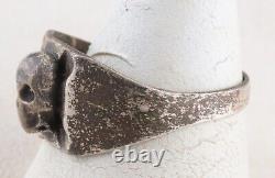 WWII Ring GERMAN ww2 WEHRMACHT Skull IRON Cross GERMANY Army MILITARY Soldiers A