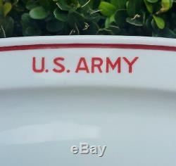 WWII US ARMY plate vtg Alt Schonwald german porcelain china antique military art